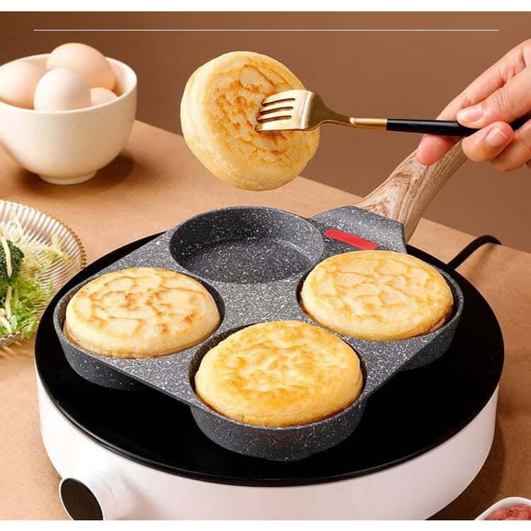 frigideira antiaderente com 4 partes