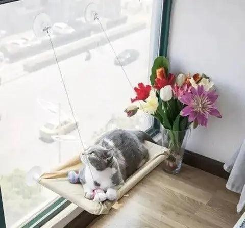 cama de janela suspensa para gatos