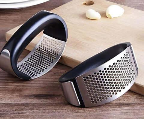 Amassador de alho inox