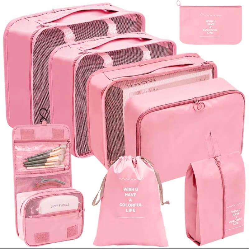 KIT 8 Bolsas Organizadoras á Prova D'água Para Viagem