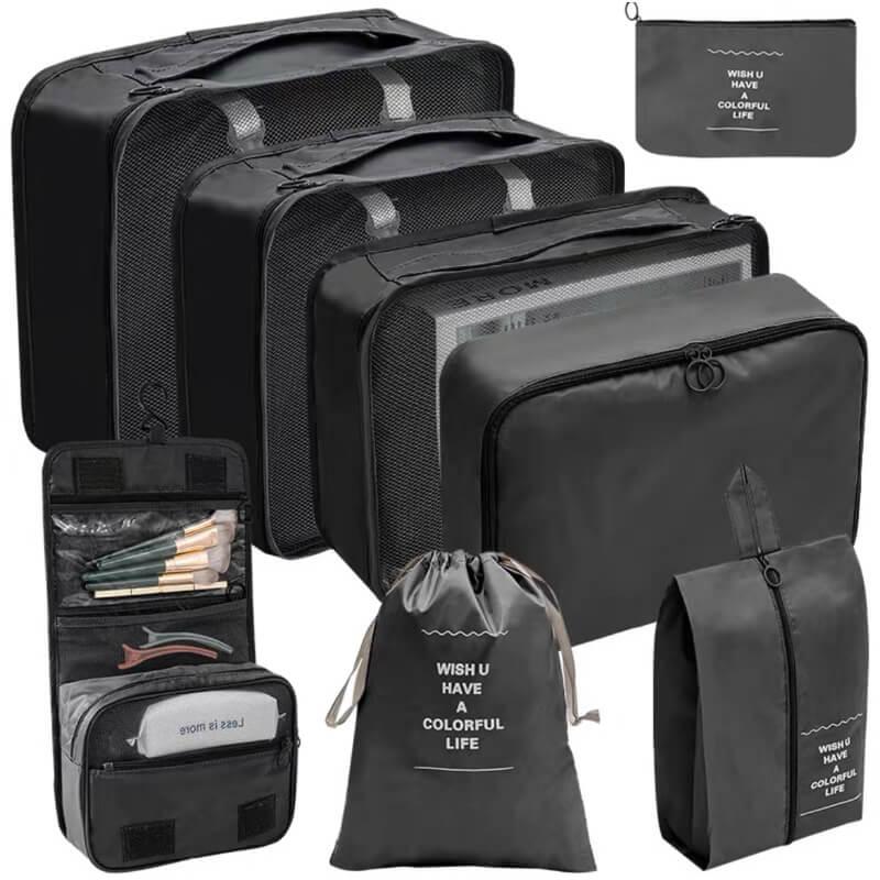 KIT 8 Bolsas Organizadoras á Prova D'água Para Viagem