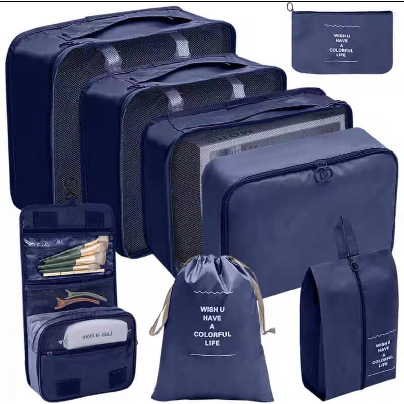 KIT 8 Bolsas Organizadoras á Prova D'água Para Viagem