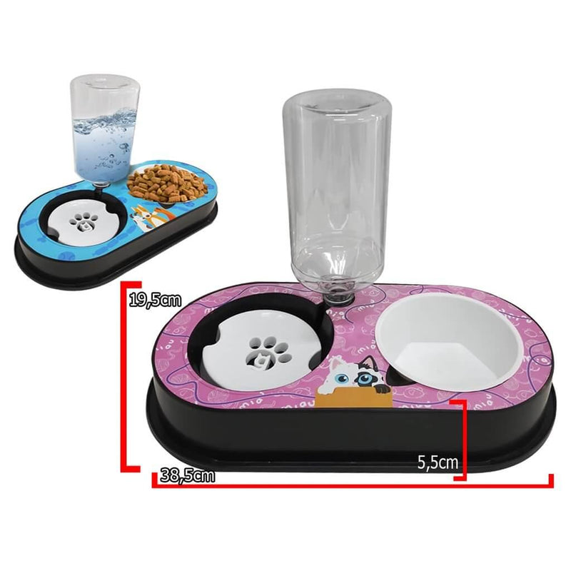 Comedouro Para Pets Duplo